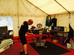 I depåtältet på SKCC 2 i Kristianstad