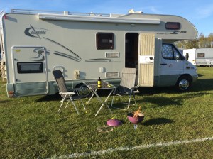 Husbilen på Åsum Ring